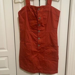 Burnt Orange Button up Dress